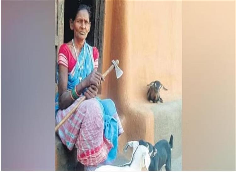 Subhadra:65-year-old-Padmini-Majhi-of-Birsinghpur-village-of-Nuapada-district