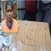 Subhadra:Chennai-cleaner-Padma-returns-Rs-45-lakh-gold-jewellery-found-on-the-road