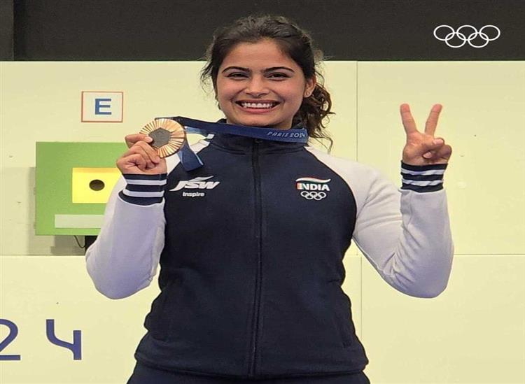 Subhadra Live:Indian-shooter-Manu-Bhaker-created-history-at-the-2024-Paris-Olympics-by-winning-two-medals-in-the-same-editio