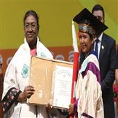 Subhadra:Queen-of-Millets-Raimati-Gheuria-honoured-with-honorary-doctorate-by-President-Murmu