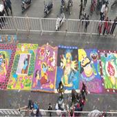 Subhadra:Rangoli-made-by-women-during-Dhanu-Yatra-in-Bargarh